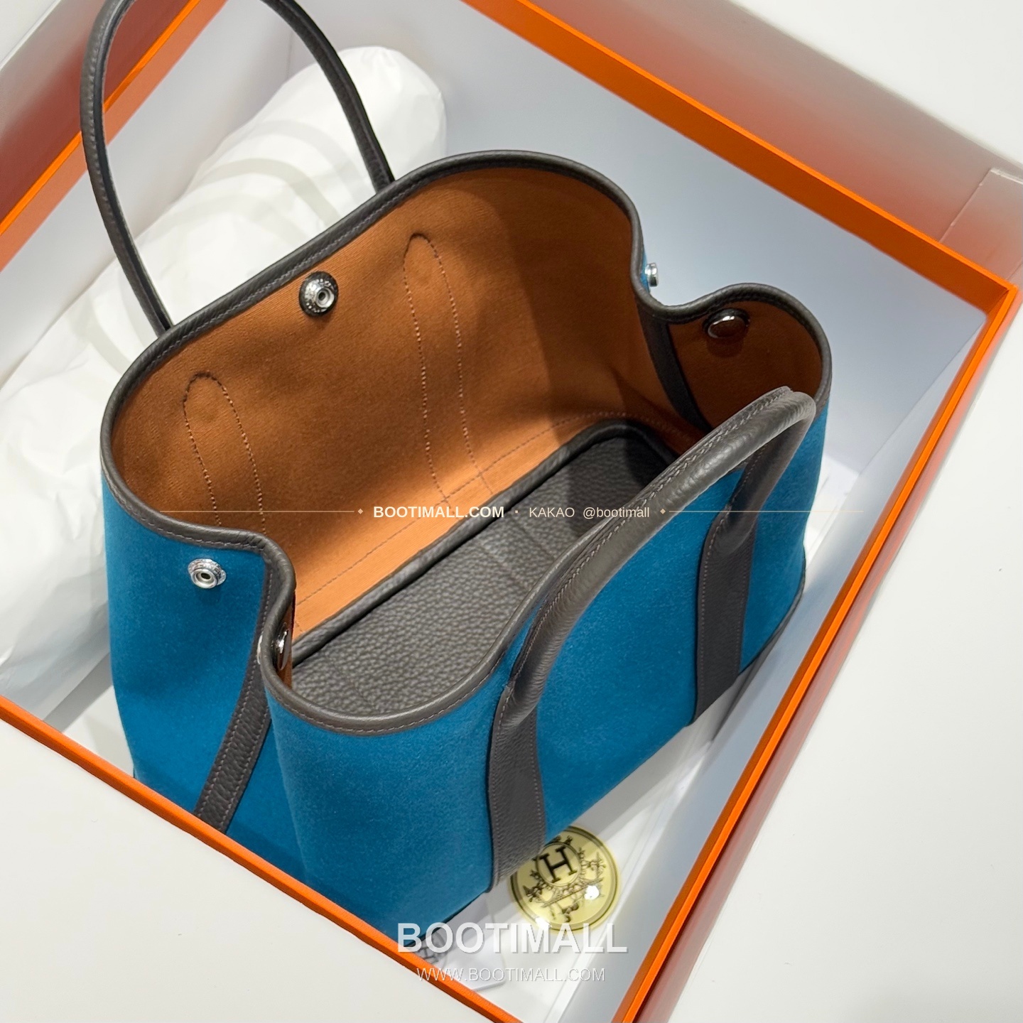 에르메스 가든파티 캔버스 레더 트림 토트백 Hermes Garden Party Canvas Leather Trim Tote Bag 30cm 9