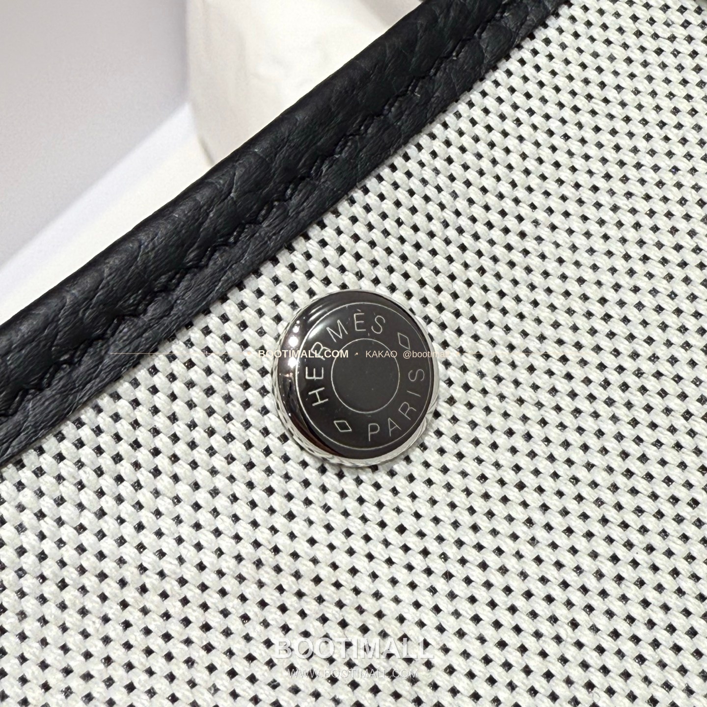 에르메스 가든파티 캔버스 레더 트림 토트백 Hermes Garden Party Canvas Leather Trim Tote Bag 30cm 4