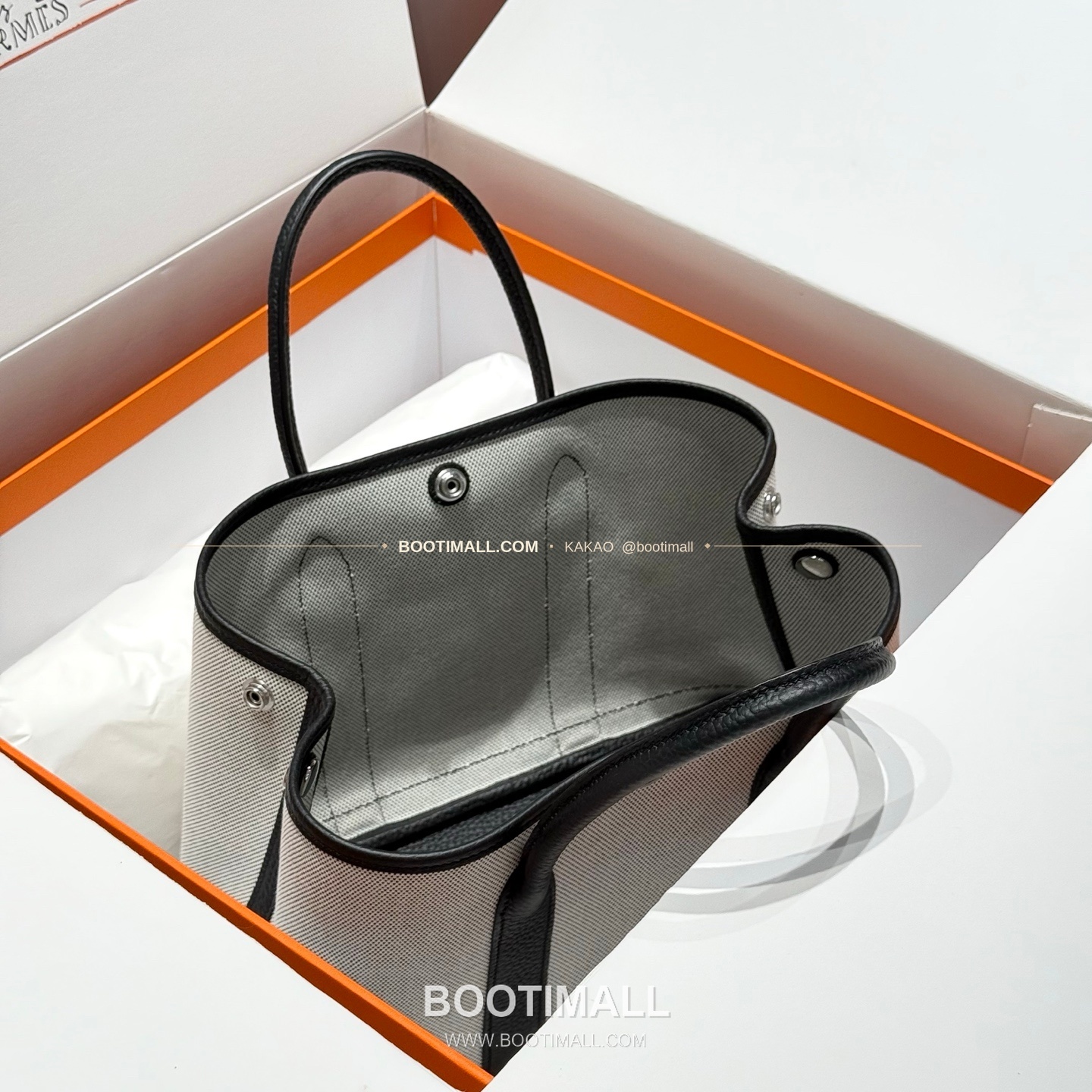 에르메스 가든파티 캔버스 레더 트림 토트백 Hermes Garden Party Canvas Leather Trim Tote Bag 30cm 9