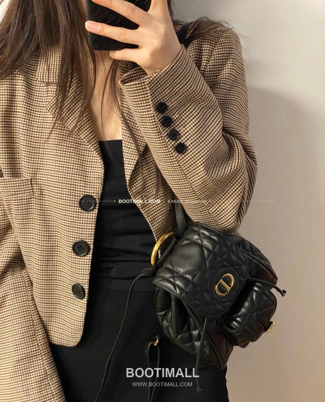 디올 카로 램스킨 까나쥬 백팩 Dior Caro Lambskin Cannage Backpack 19cm 1