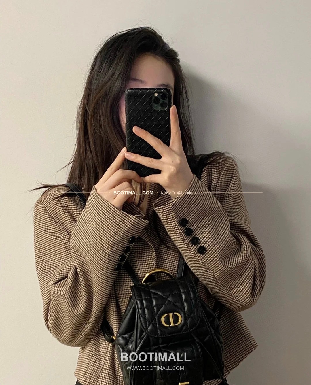 디올 카로 램스킨 까나쥬 백팩 Dior Caro Lambskin Cannage Backpack 19cm 3