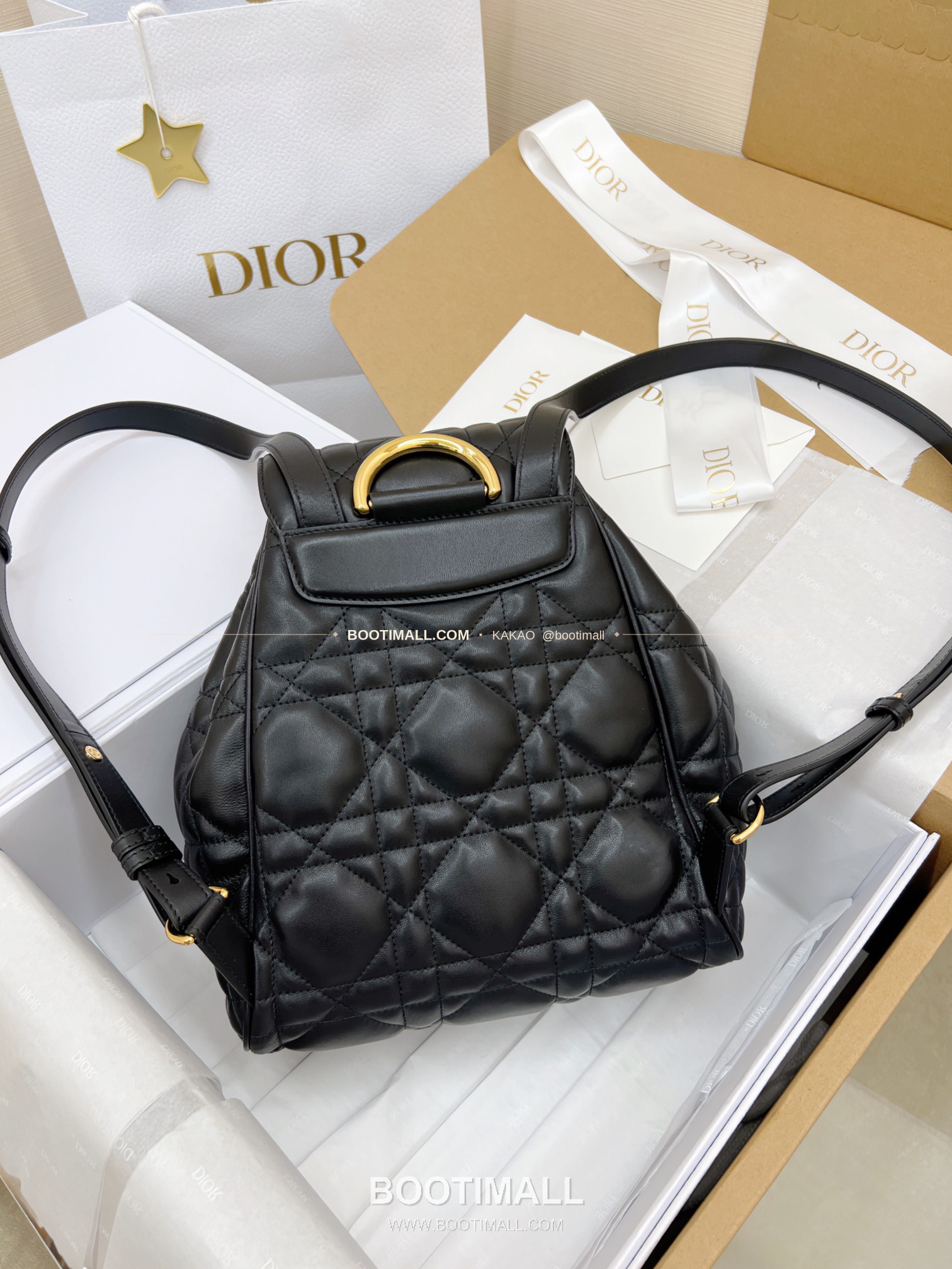 디올 카로 램스킨 까나쥬 백팩 Dior Caro Lambskin Cannage Backpack 19cm 10