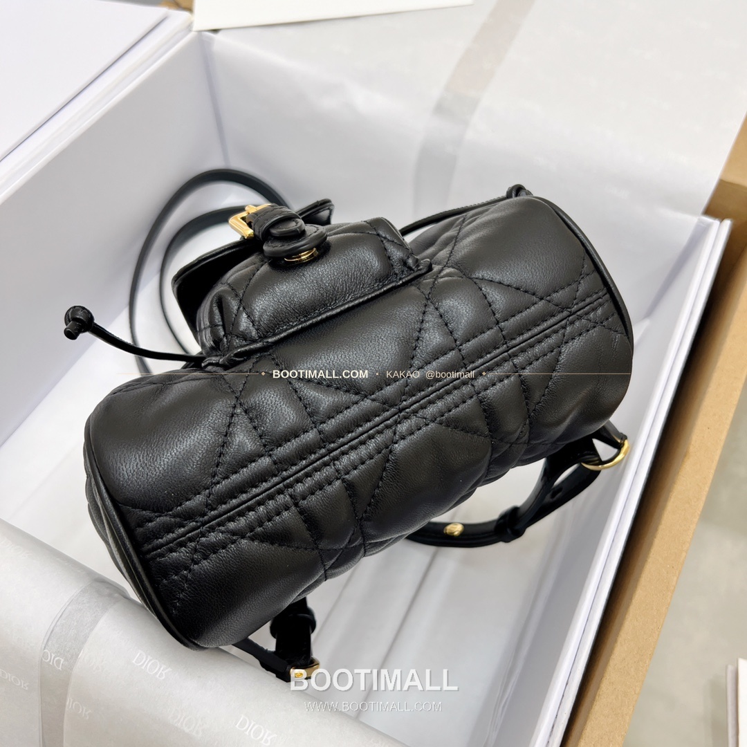 디올 카로 램스킨 까나쥬 백팩 Dior Caro Lambskin Cannage Backpack 19cm 12
