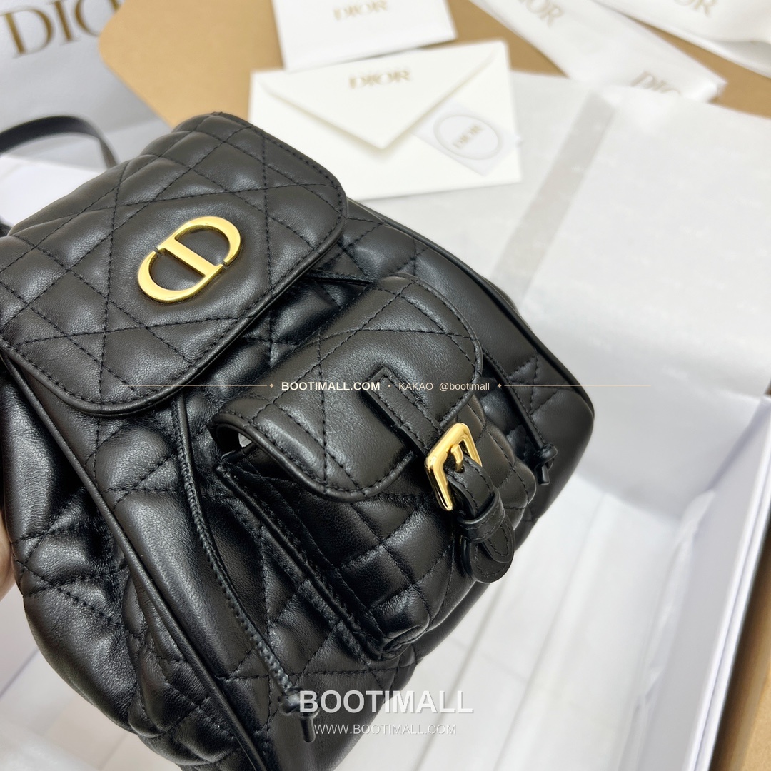 디올 카로 램스킨 까나쥬 백팩 Dior Caro Lambskin Cannage Backpack 19cm 13