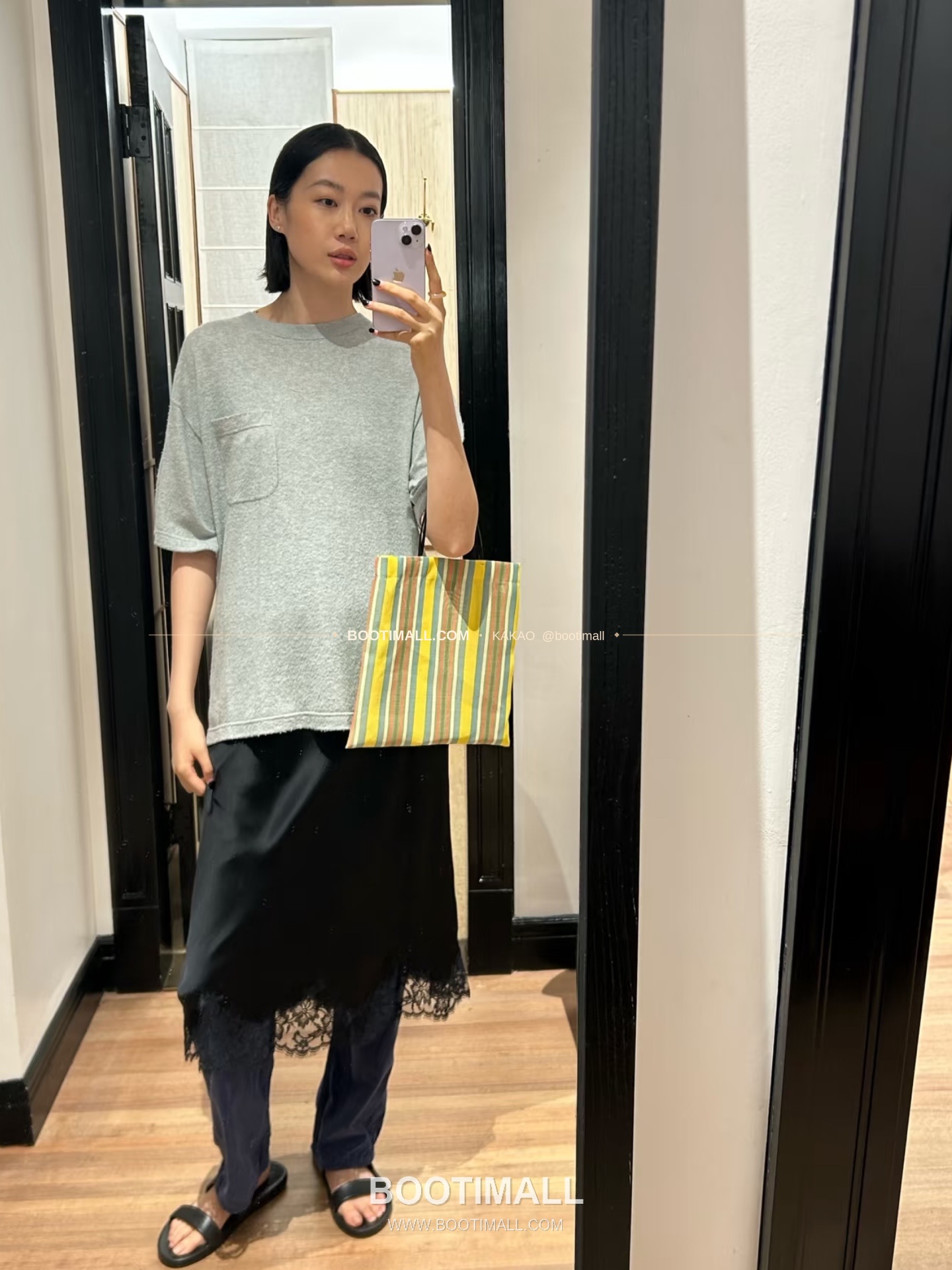 더로우 라이트웨이트 메쉬 패치워크 미니 토트백 The Row Lightweight Mesh Patchwork Mini Tote Bag TR-131 29cm 4