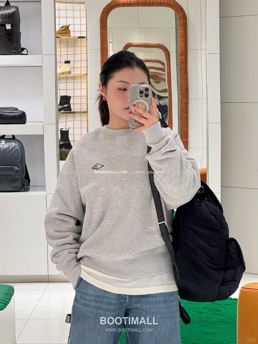 보테가베네타 페이퍼 나일론 레더스트랩 백팩 Bottega Veneta Paper Nylon Leather Strap Backpack 806160 42cm 8