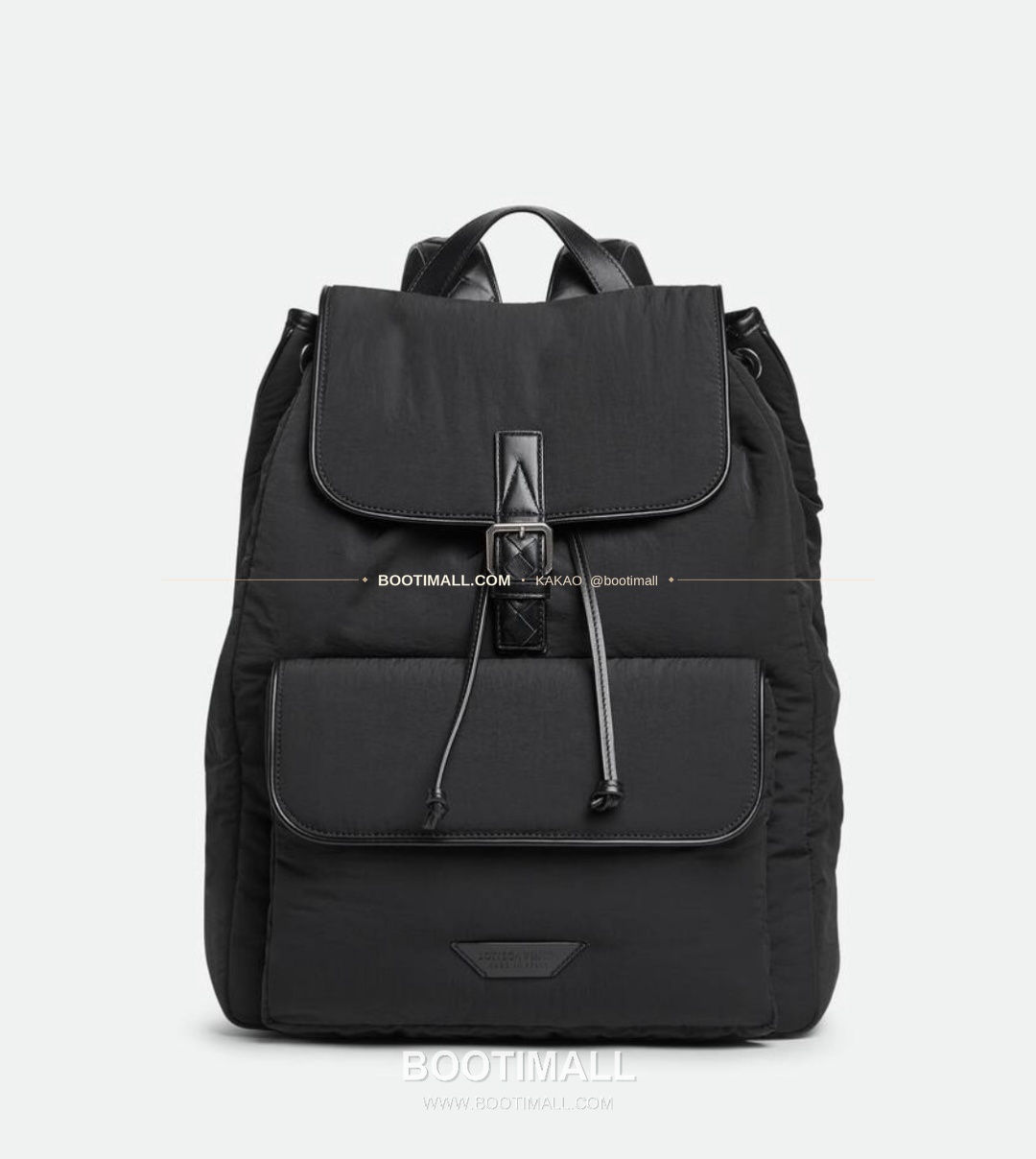 보테가베네타 페이퍼 나일론 레더스트랩 백팩 Bottega Veneta Paper Nylon Leather Strap Backpack 806160 42cm 19