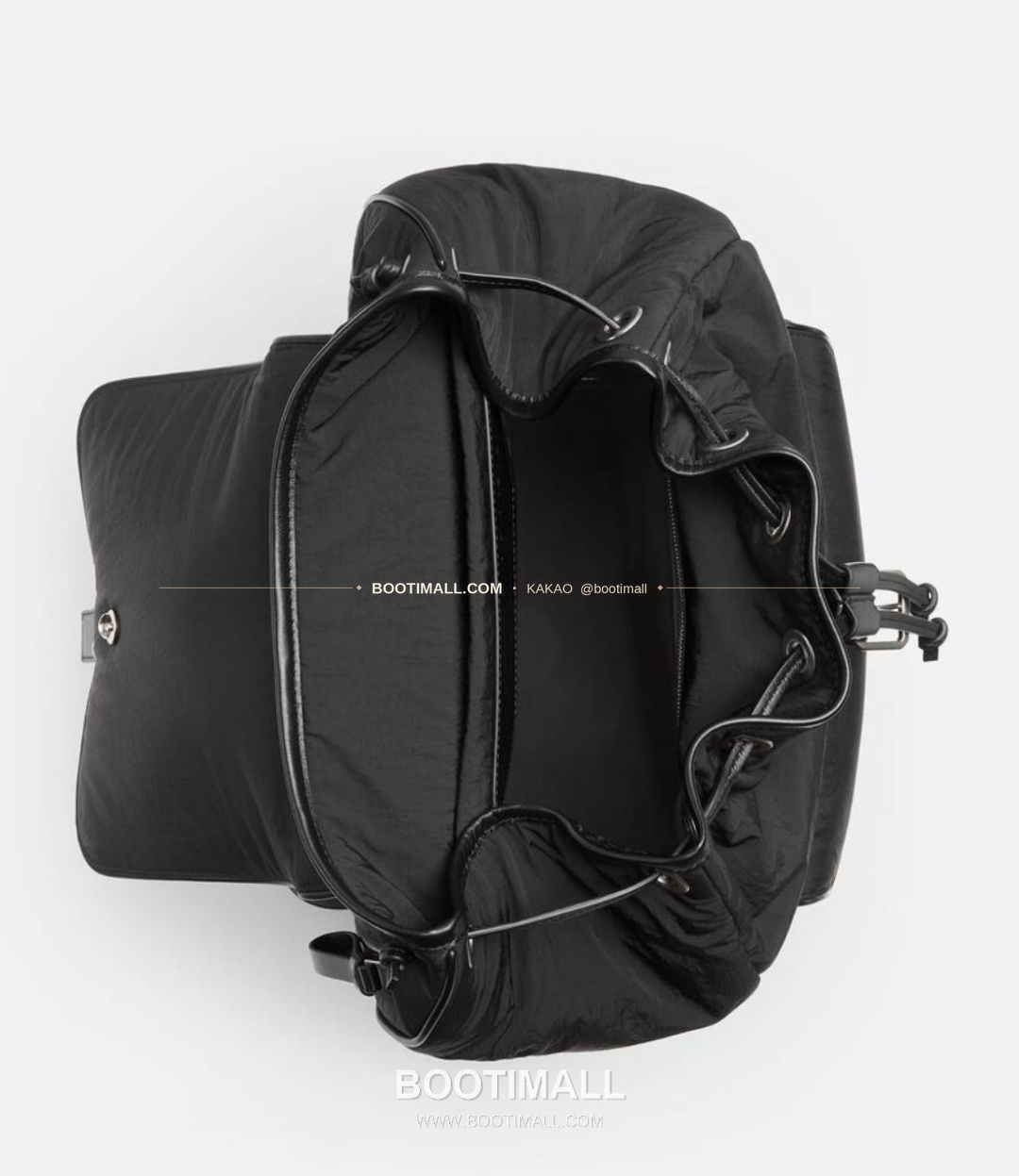 보테가베네타 페이퍼 나일론 레더스트랩 백팩 Bottega Veneta Paper Nylon Leather Strap Backpack 806160 42cm 23