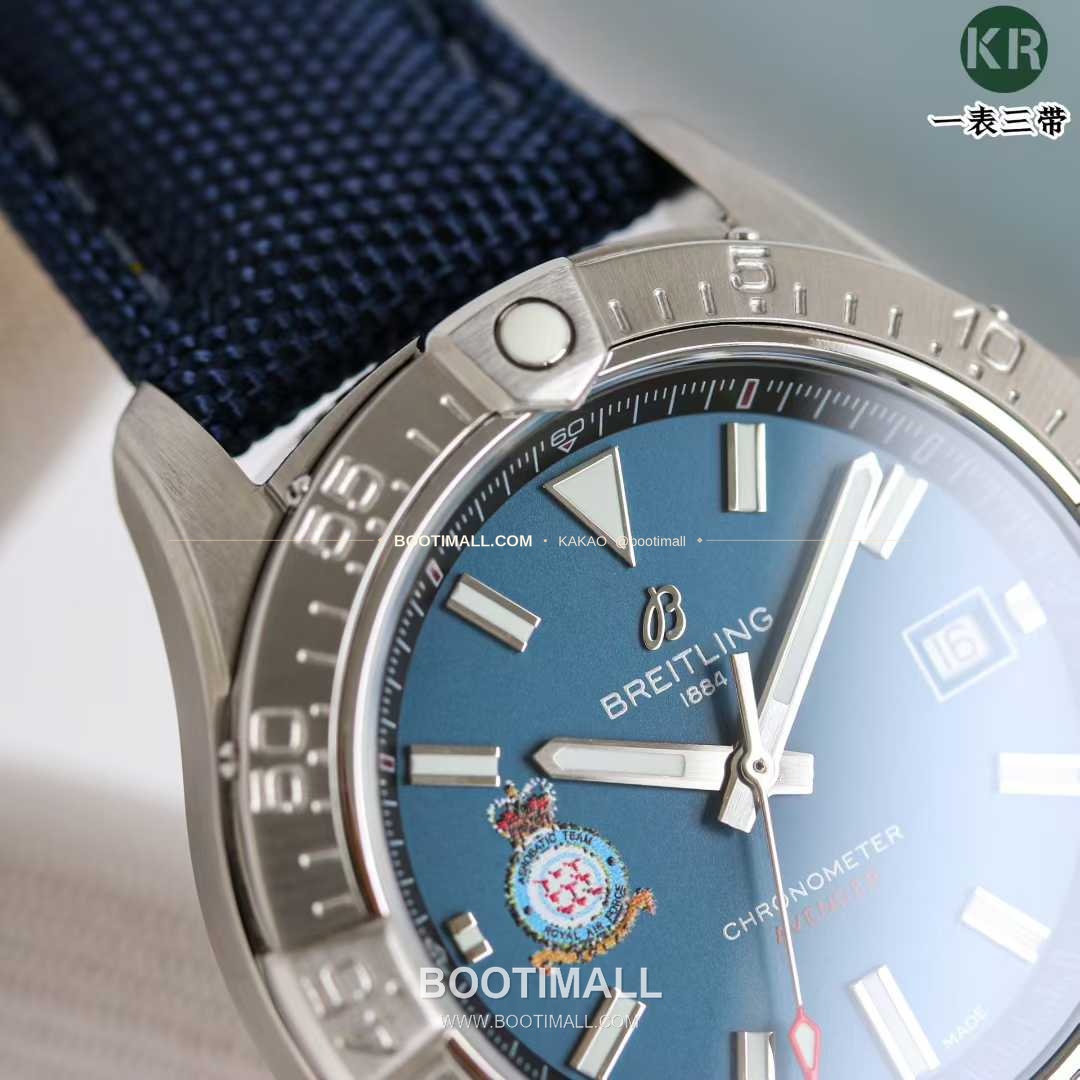 브라이틀링 어벤져 스틸 블루다이얼 야광인덱스 오토매틱 Breitling Avenger Steel Blue Dial Luminous Index Automatic A17328101C1A1 42mm 5