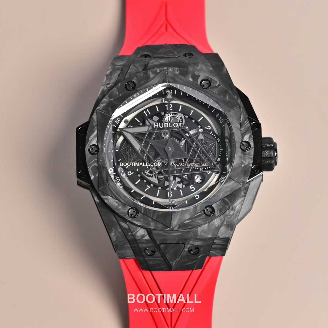 위블로 빅뱅 상블루II 카본파이버 스켈레톤 크로노그래프 오토매틱 Hublot Big Bang Sang Bleu II Carbon Fiber Skeleton Chronograph Automatic 45mm 1