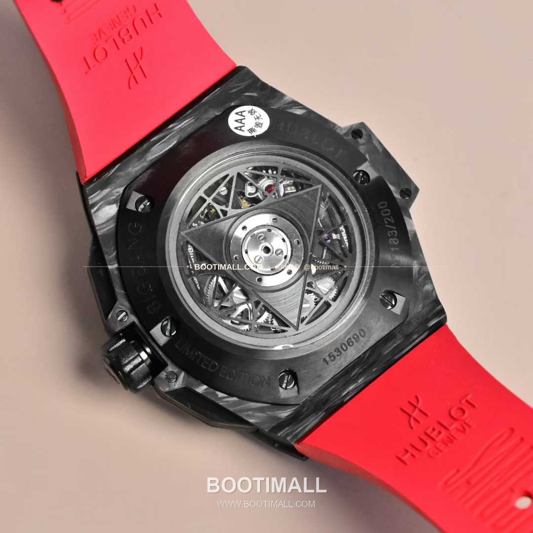 위블로 빅뱅 상블루II 카본파이버 스켈레톤 크로노그래프 오토매틱 Hublot Big Bang Sang Bleu II Carbon Fiber Skeleton Chronograph Automatic 45mm 7