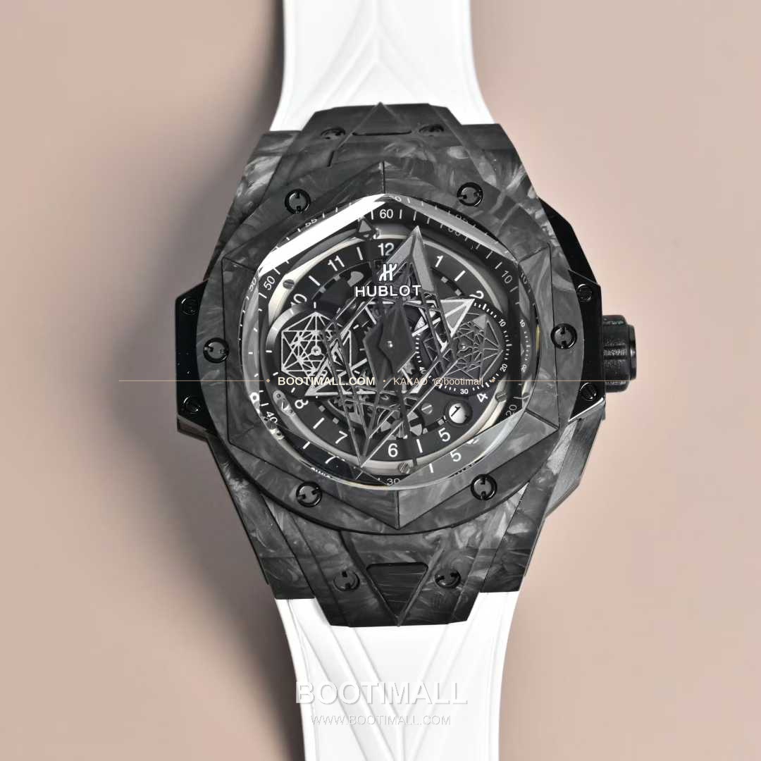위블로 빅뱅 상블루II 카본파이버 스켈레톤 크로노그래프 오토매틱 Hublot Big Bang Sang Bleu II Carbon Fiber Skeleton Chronograph Automatic 45mm 1