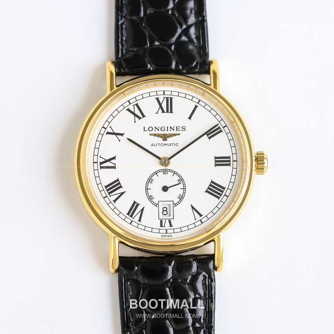 론진 엘레강스 스틸 화이트다이얼 로만인덱스 스몰세컨즈 오토매틱 Longines Elegant Steel White Dial Roman Index Small Seconds Automatic 38.5mm 1