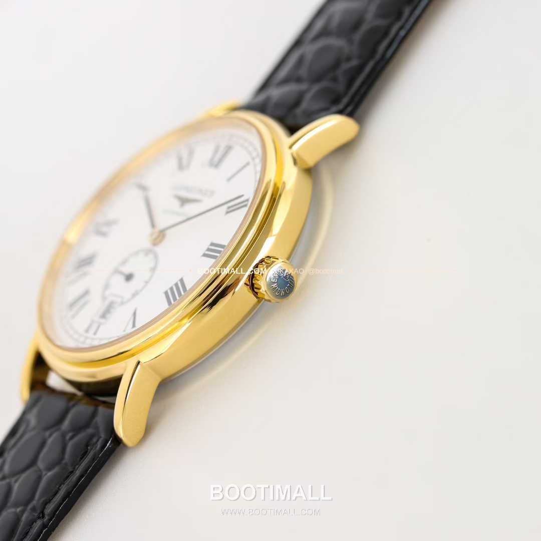 론진 엘레강스 스틸 화이트다이얼 로만인덱스 스몰세컨즈 오토매틱 Longines Elegant Steel White Dial Roman Index Small Seconds Automatic 38.5mm 7