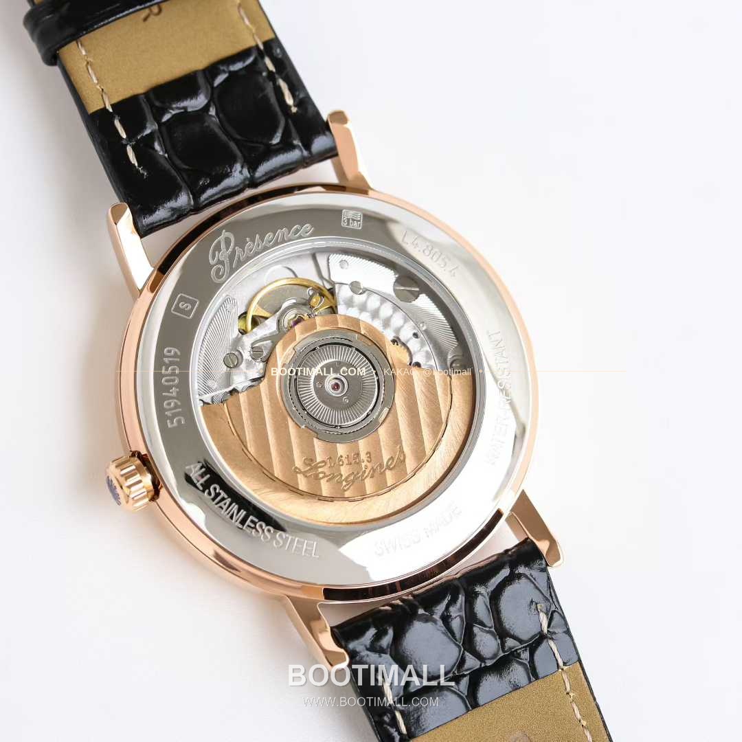 론진 엘레강스 스틸 화이트다이얼 로만인덱스 스몰세컨즈 오토매틱 Longines Elegant Steel White Dial Roman Index Small Seconds Automatic 38.5mm 8