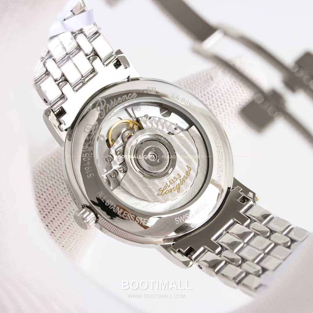 론진 엘레강스 스틸 화이트다이얼 로만인덱스 스몰세컨즈 오토매틱 Longines Elegant Steel White Dial Roman Index Small Seconds Automatic 38.5mm 7