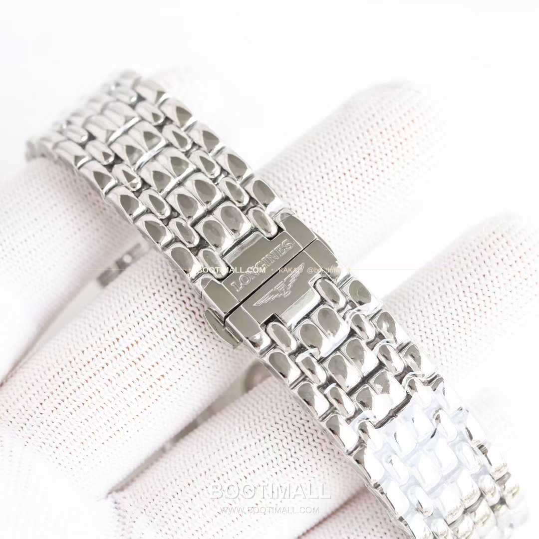 론진 엘레강스 스틸 화이트다이얼 로만인덱스 스몰세컨즈 오토매틱 Longines Elegant Steel White Dial Roman Index Small Seconds Automatic 38.5mm 8