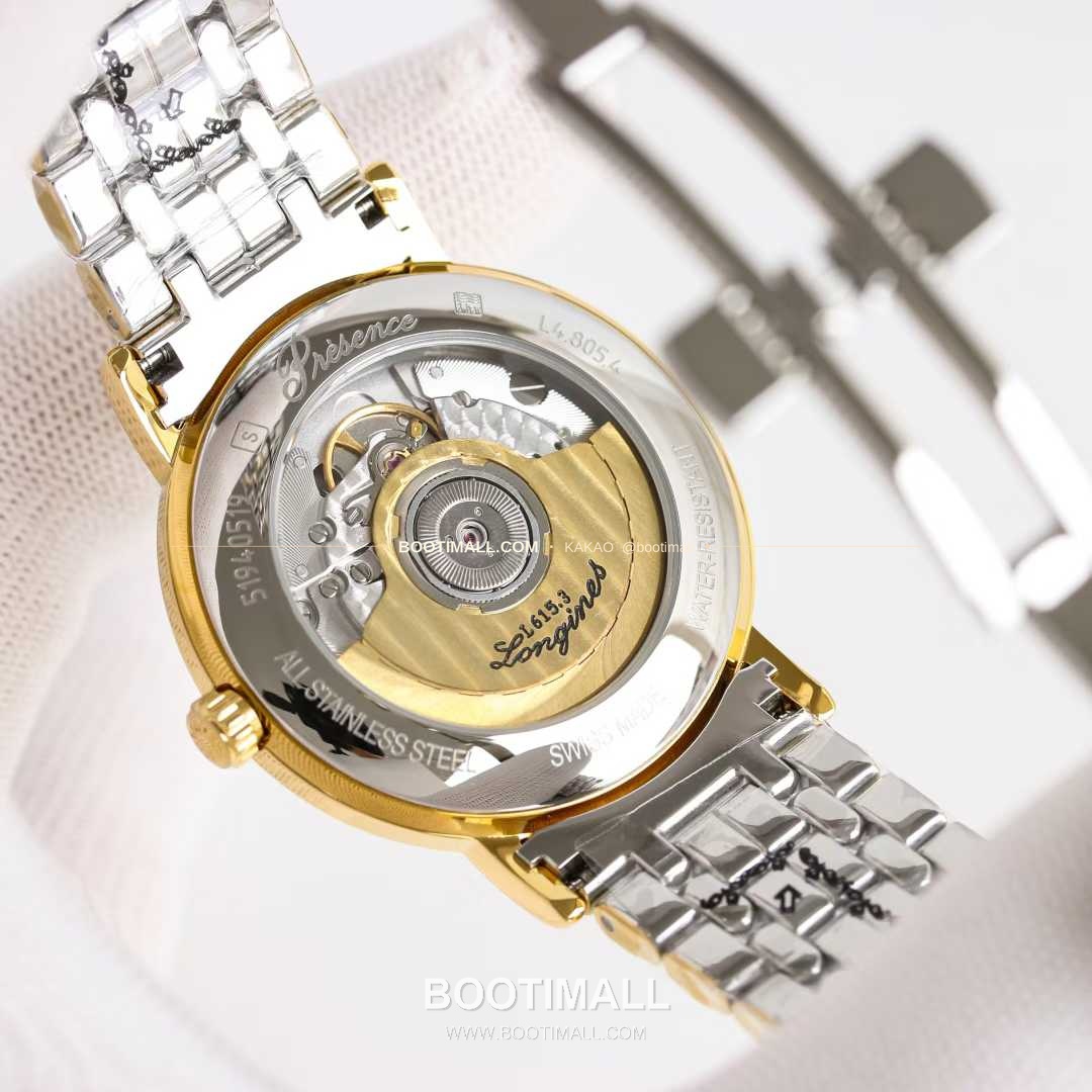 론진 엘레강스 스틸 화이트다이얼 로만인덱스 스몰세컨즈 오토매틱 Longines Elegant Steel White Dial Roman Index Small Seconds Automatic 38.5mm 7