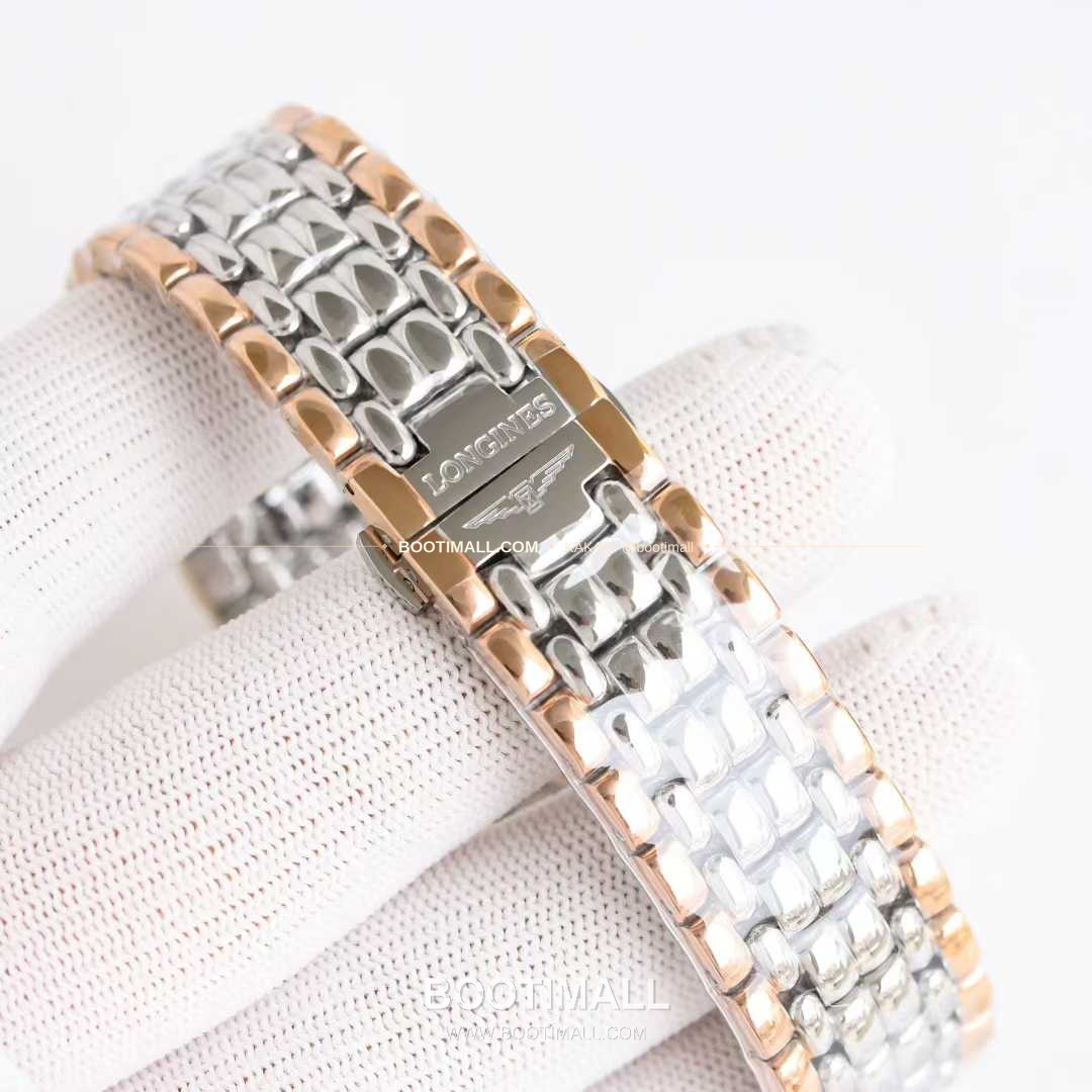 론진 엘레강스 스틸 화이트다이얼 로만인덱스 스몰세컨즈 오토매틱 Longines Elegant Steel White Dial Roman Index Small Seconds Automatic 38.5mm 8