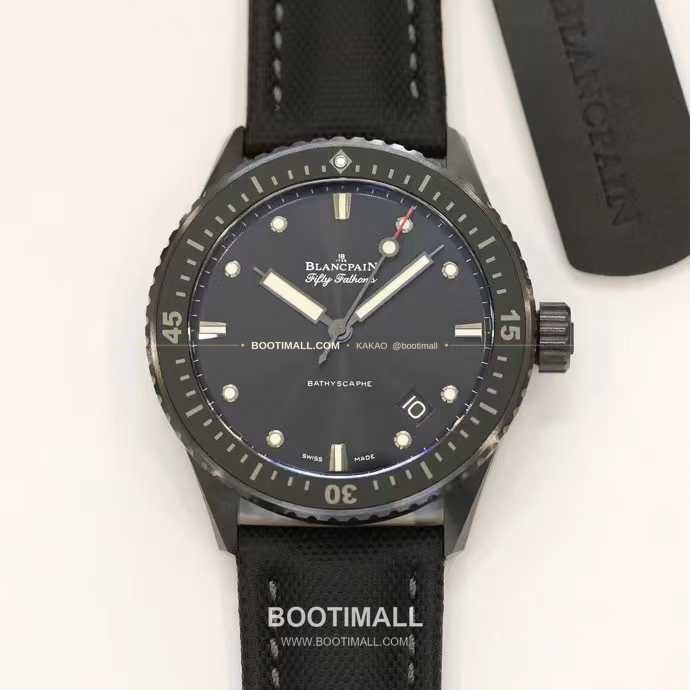 블랑팡 피프티패덤즈 세라믹 블랙다이얼 데이트 다이버 오토매틱 Blancpain Fifty Fathoms Ceramic Black Dial Date Diver Automatic 43.6mm 1