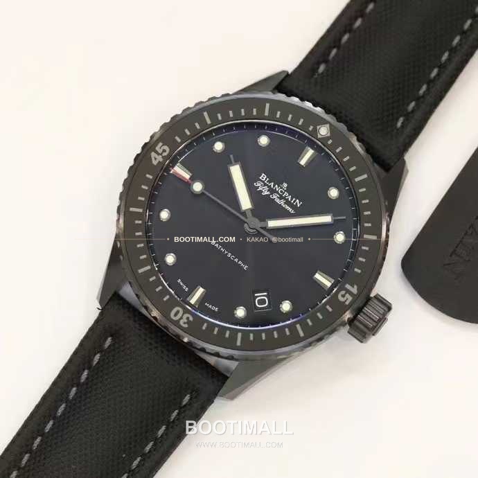 블랑팡 피프티패덤즈 세라믹 블랙다이얼 데이트 다이버 오토매틱 Blancpain Fifty Fathoms Ceramic Black Dial Date Diver Automatic 43.6mm 3