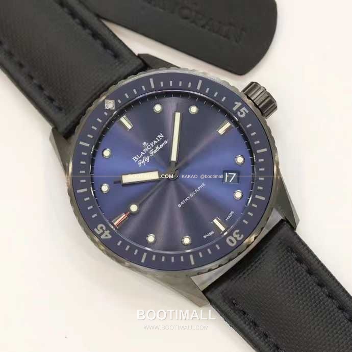블랑팡 피프티패덤즈 세라믹 블랙다이얼 데이트 다이버 오토매틱 Blancpain Fifty Fathoms Ceramic Black Dial Date Diver Automatic 43.6mm 3
