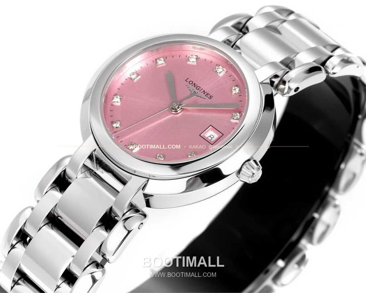 롱진 프리마루나 스틸 화이트자개 로만인덱스 블루핸즈 쿼츠 Longines PrimaLuna Steel Mother of Pearl Roman Index Blue Hands Quartz 30mm 3