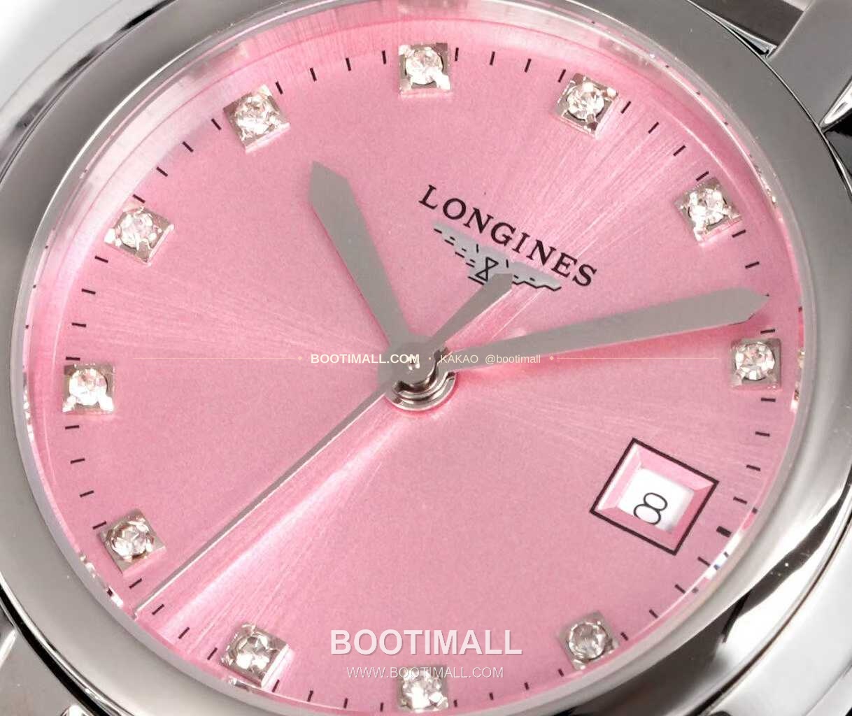 롱진 프리마루나 스틸 화이트자개 로만인덱스 블루핸즈 쿼츠 Longines PrimaLuna Steel Mother of Pearl Roman Index Blue Hands Quartz 30mm 4