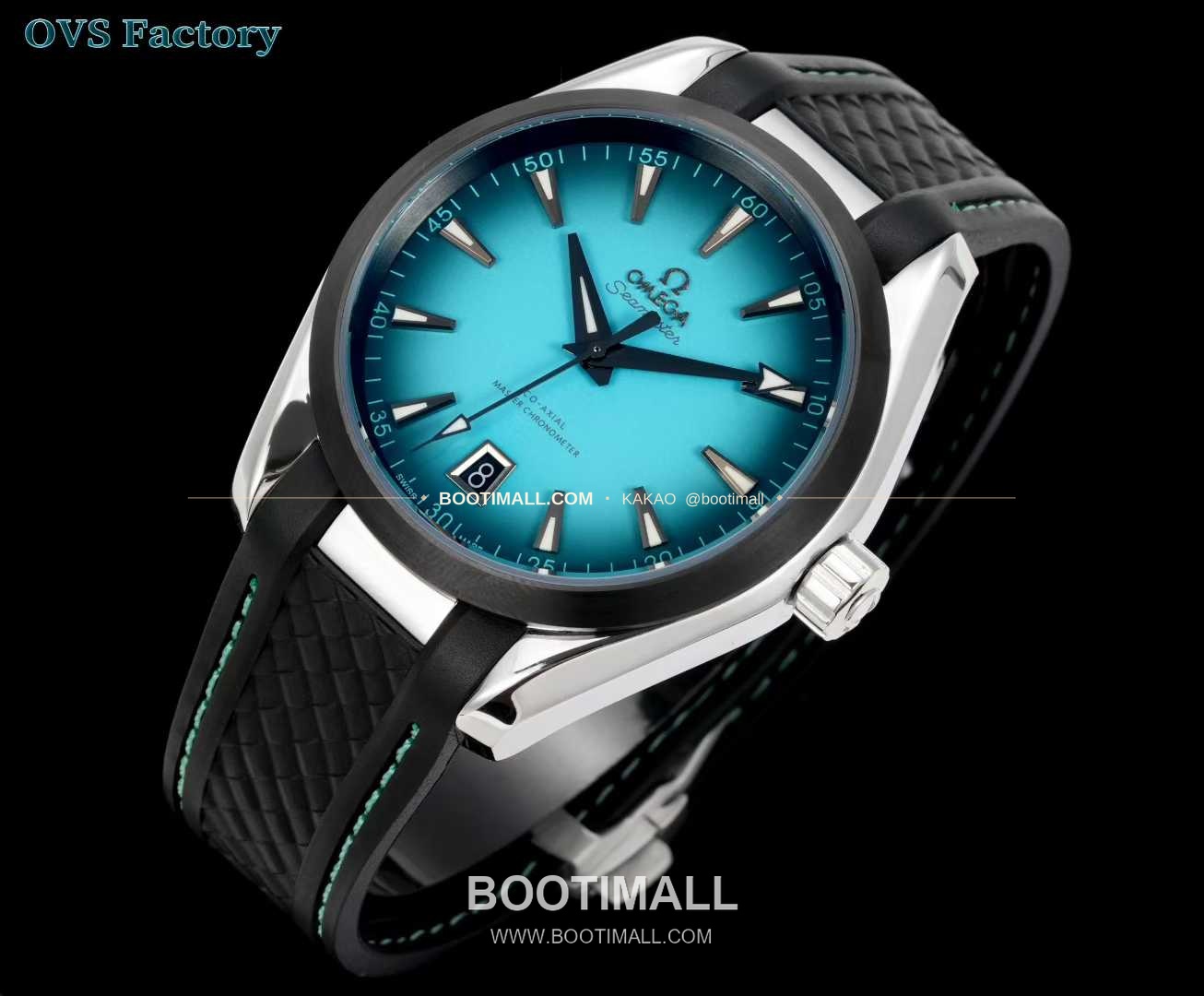 오메가 씨마스터 아쿠아테라 스틸 그린그라데이션 다이얼 러버밴드 오토매틱 Omega Seamaster Aqua Terra Steel Green Gradient Dial Rubber Strap Automatic 41mm 3