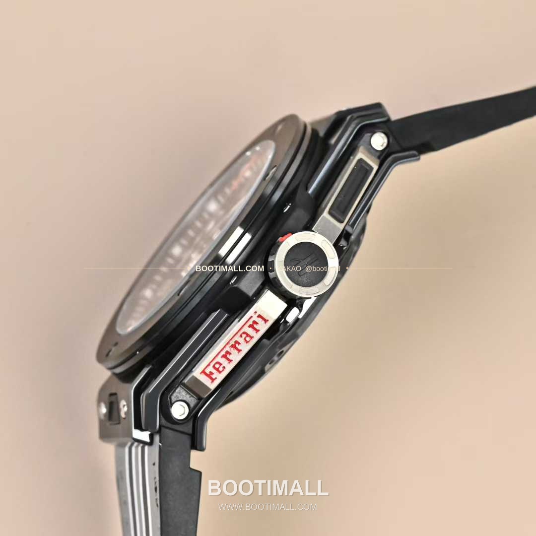 위블로 빅뱅 페라리 티타늄 카본 스켈레톤 크로노그래프 오토매틱 Hublot Big Bang Ferrari Titanium Carbon Skeleton Chronograph Automatic 45mm 4