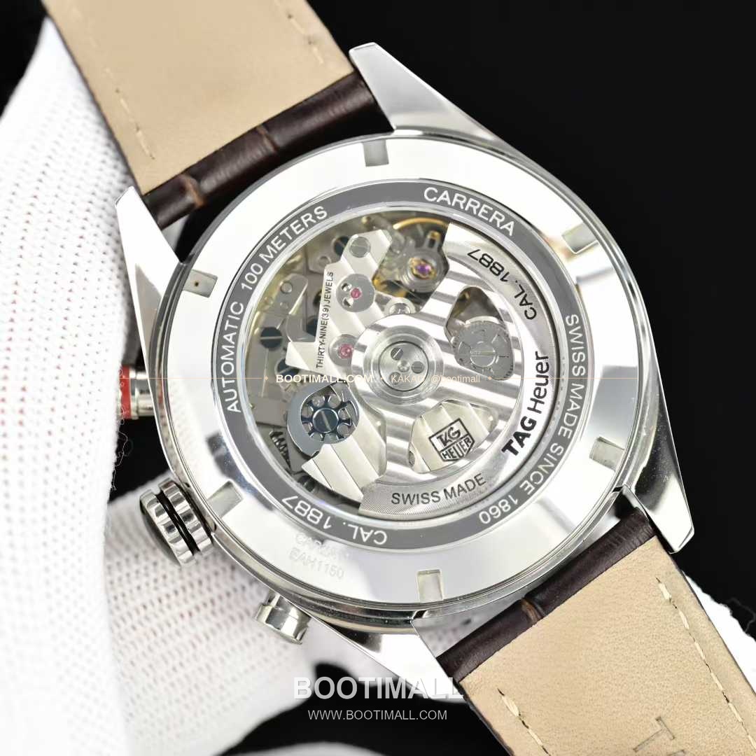 태그호이어 카레라 스틸 브라운다이얼 크로노그래프 오토매틱 TAG Heuer Carrera Steel Brown Dial Chronograph Automatic CV2A12.FC6236 43mm 6