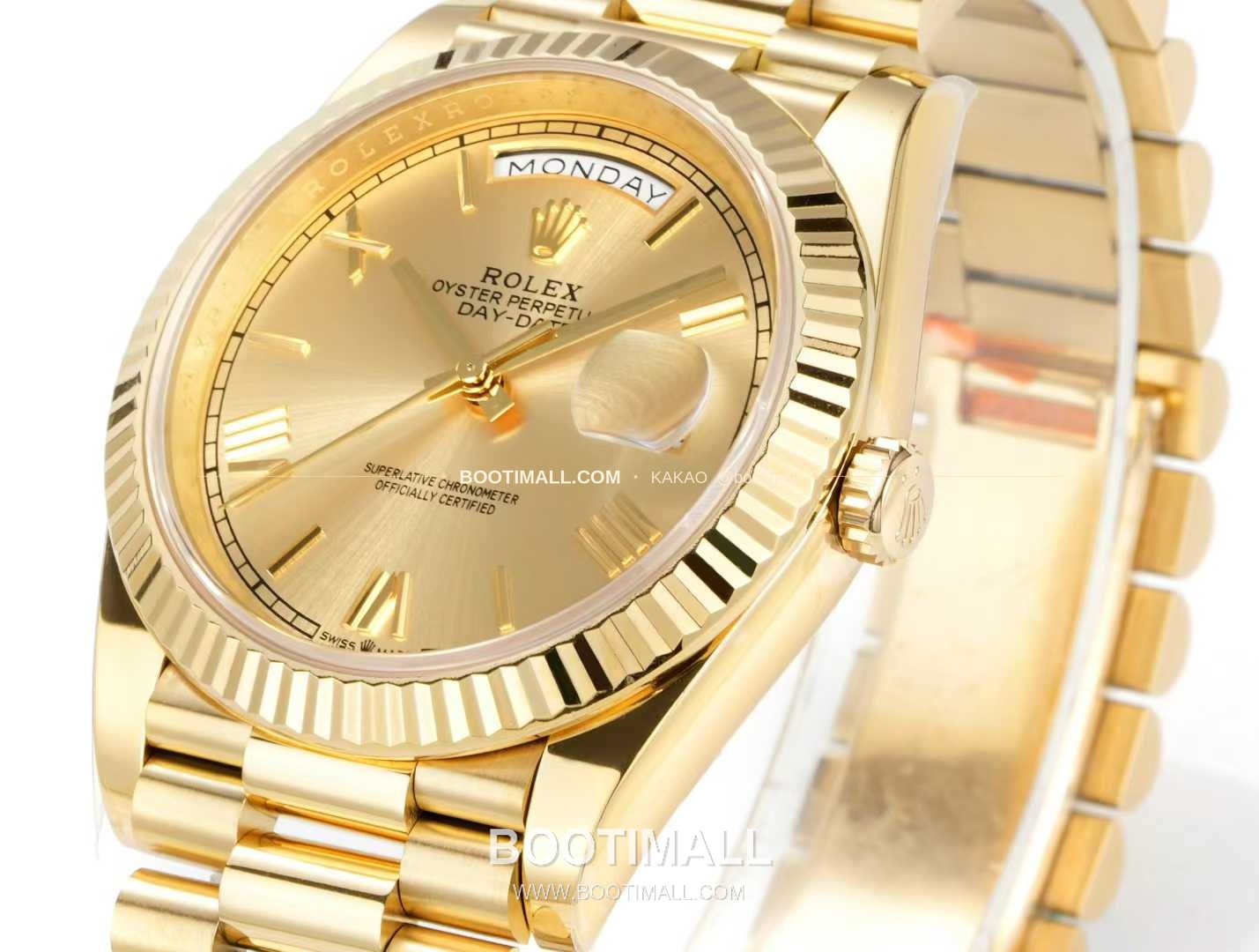 롤렉스 데이데이트 스틸 골드톤 프레지던트 브레이슬릿 데이데이트 오토매틱 Rolex Day-Date Steel Gold Tone President Bracelet Day Date Automatic 40mm 3
