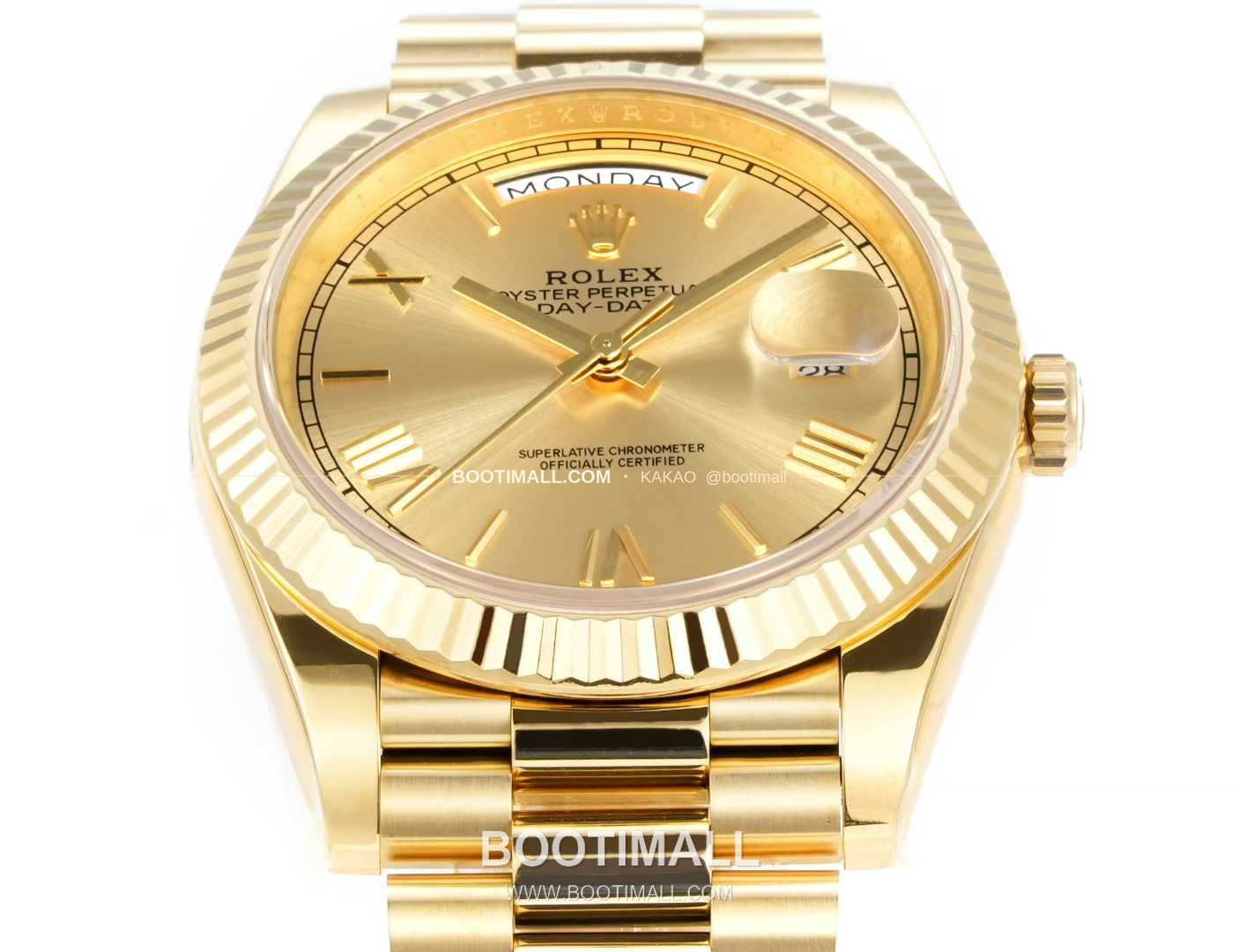 롤렉스 데이데이트 스틸 골드톤 프레지던트 브레이슬릿 데이데이트 오토매틱 Rolex Day-Date Steel Gold Tone President Bracelet Day Date Automatic 40mm 4