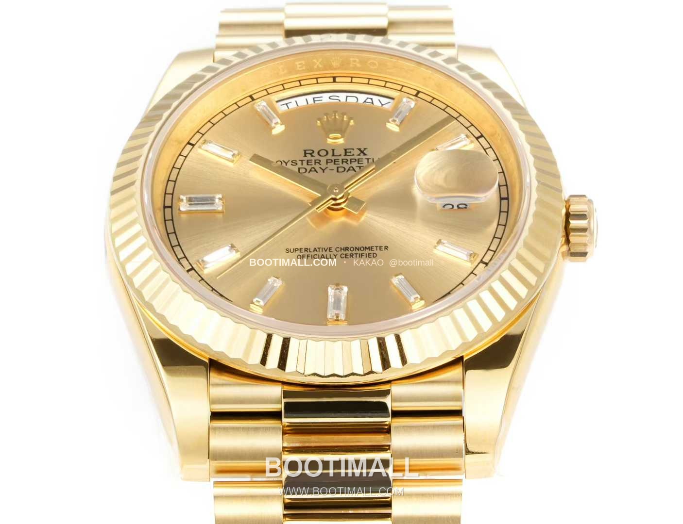 롤렉스 데이데이트 스틸 골드톤 프레지던트 브레이슬릿 데이데이트 오토매틱 Rolex Day-Date Steel Gold Tone President Bracelet Day Date Automatic 40mm 3
