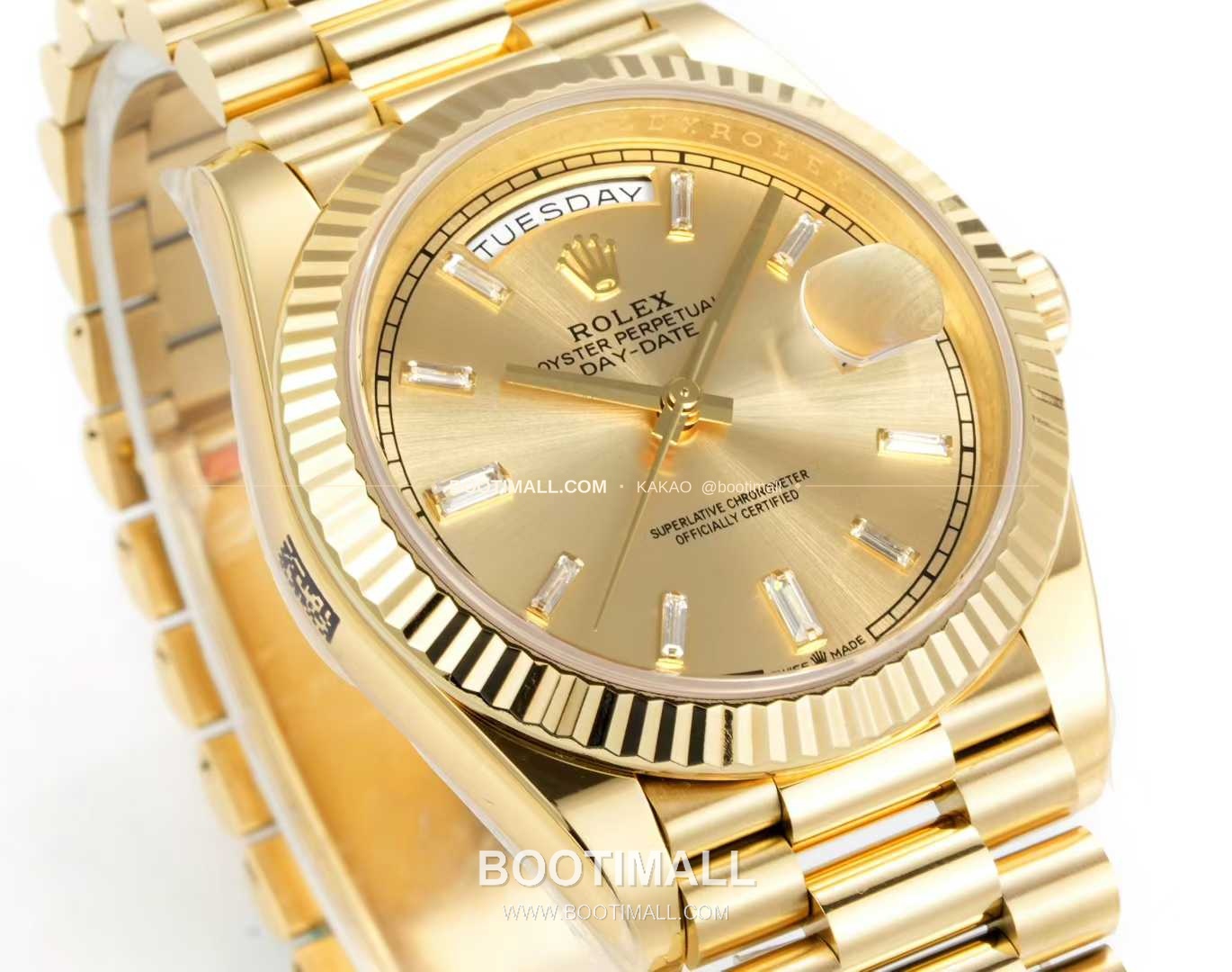 롤렉스 데이데이트 스틸 골드톤 프레지던트 브레이슬릿 데이데이트 오토매틱 Rolex Day-Date Steel Gold Tone President Bracelet Day Date Automatic 40mm 4