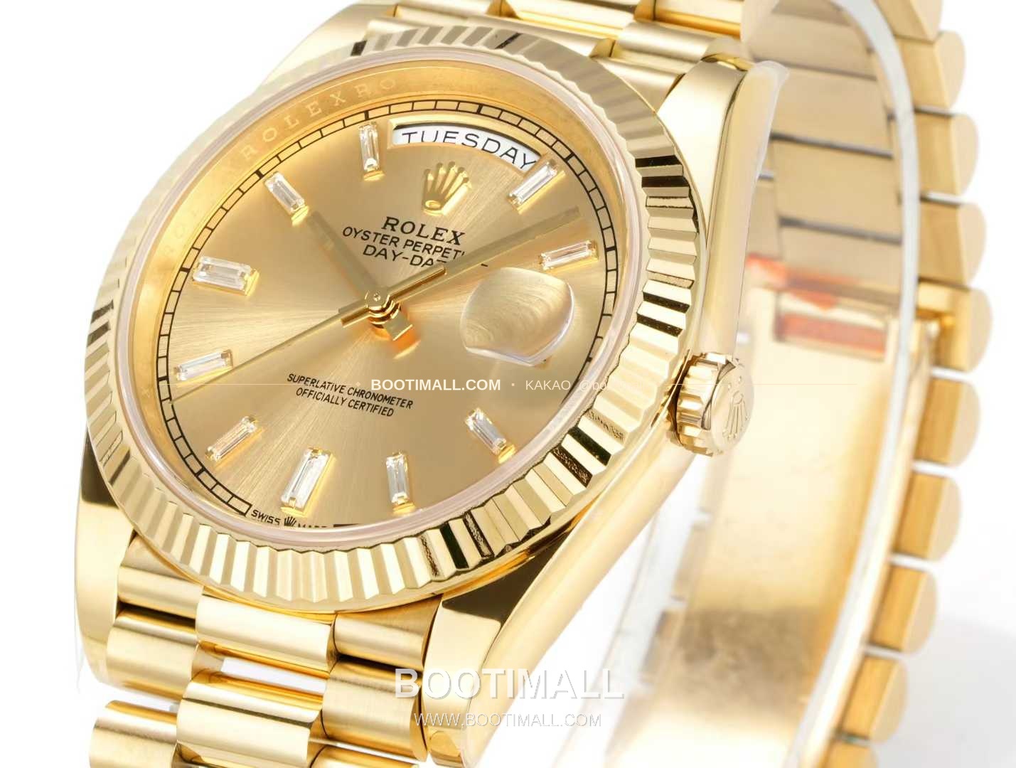 롤렉스 데이데이트 스틸 골드톤 프레지던트 브레이슬릿 데이데이트 오토매틱 Rolex Day-Date Steel Gold Tone President Bracelet Day Date Automatic 40mm 5