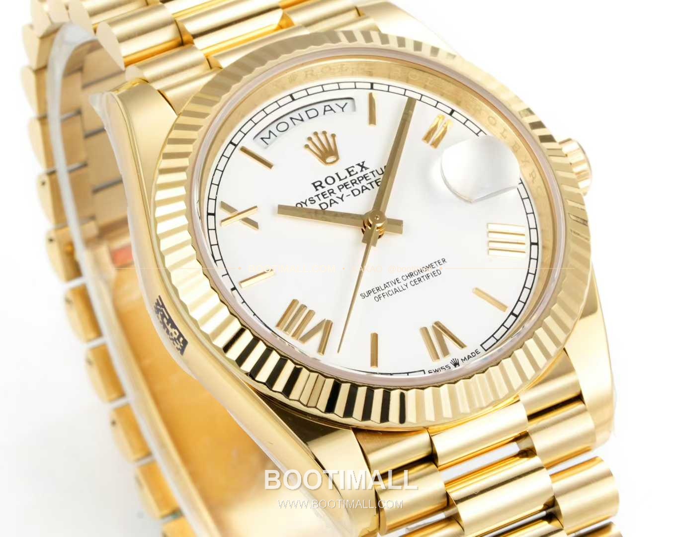 롤렉스 데이데이트 스틸 골드톤 프레지던트 브레이슬릿 데이데이트 오토매틱 Rolex Day-Date Steel Gold Tone President Bracelet Day Date Automatic 40mm 4