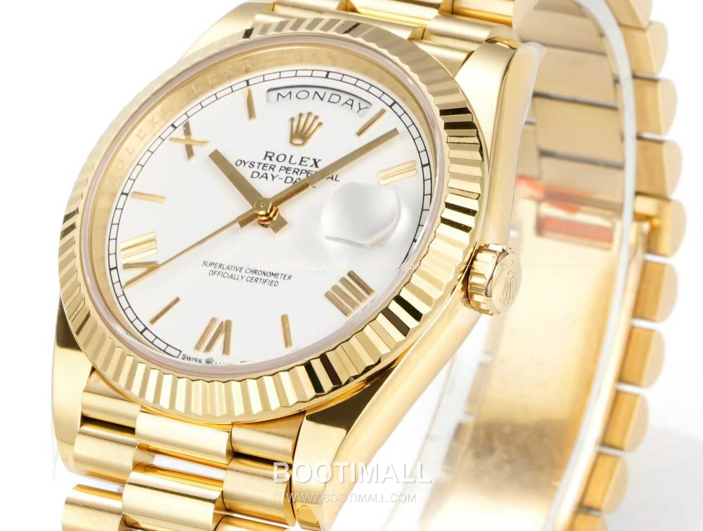 롤렉스 데이데이트 스틸 골드톤 프레지던트 브레이슬릿 데이데이트 오토매틱 Rolex Day-Date Steel Gold Tone President Bracelet Day Date Automatic 40mm 5