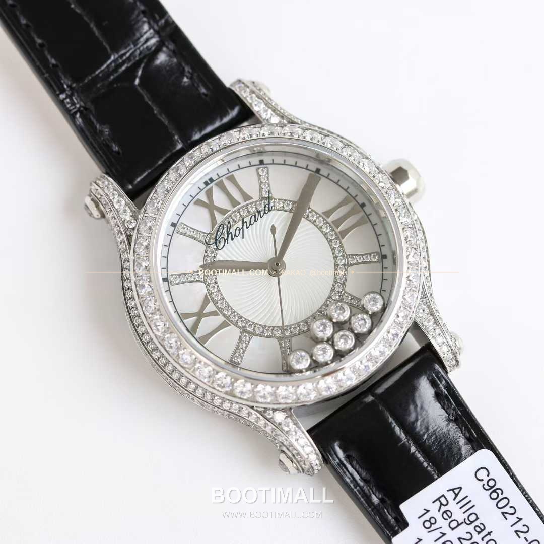 쇼파드 해피스포트 스틸 다이아몬드 자개다이얼 플로팅젬 오토매틱 Chopard Happy Sport Steel Diamond Mother of Pearl Floating Gems Automatic 36mm 2