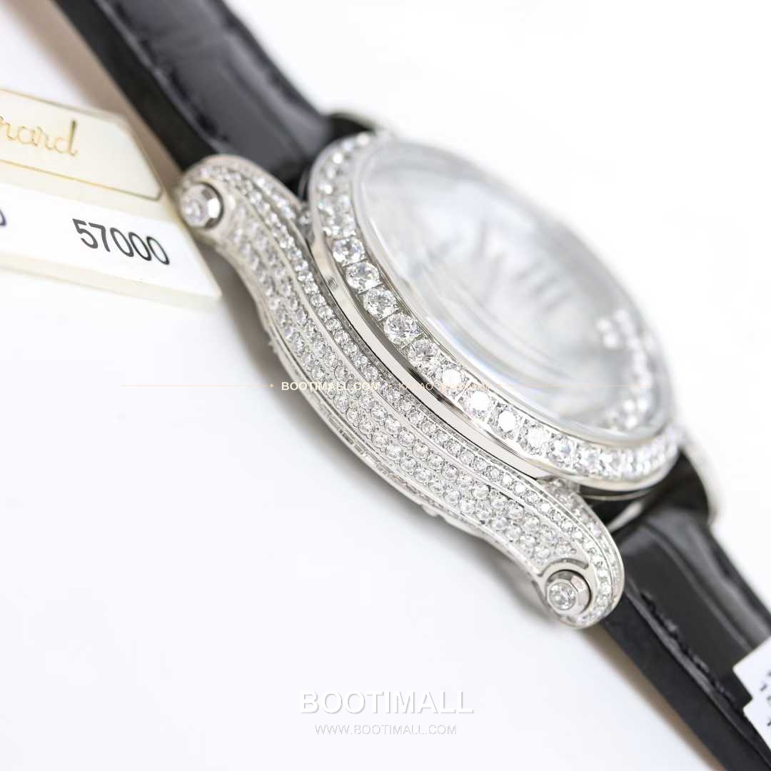 쇼파드 해피스포트 스틸 다이아몬드 자개다이얼 플로팅젬 오토매틱 Chopard Happy Sport Steel Diamond Mother of Pearl Floating Gems Automatic 36mm 7