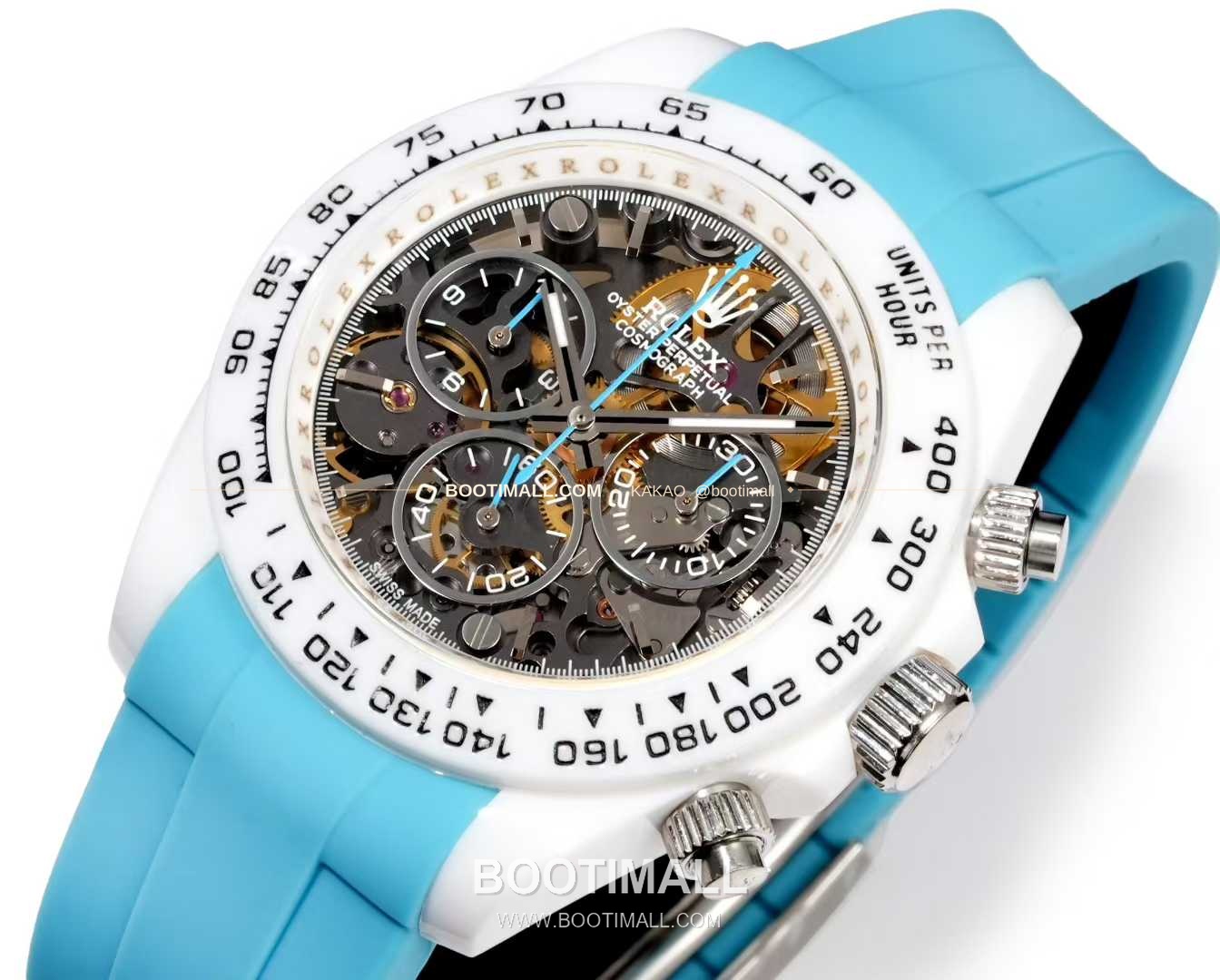 롤렉스 데이토나 러버밴드 블랙다이얼 크로노그래프 오토매틱 Rolex Daytona Rubber Strap Black Dial Chronograph Automatic 40mm 5