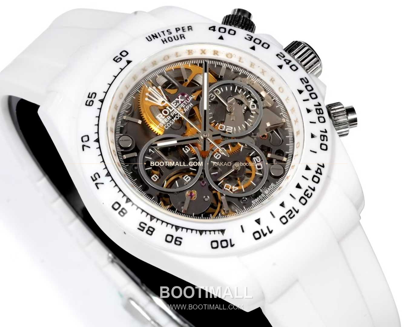 롤렉스 데이토나 러버밴드 블랙다이얼 크로노그래프 오토매틱 Rolex Daytona Rubber Strap Black Dial Chronograph Automatic 40mm 5