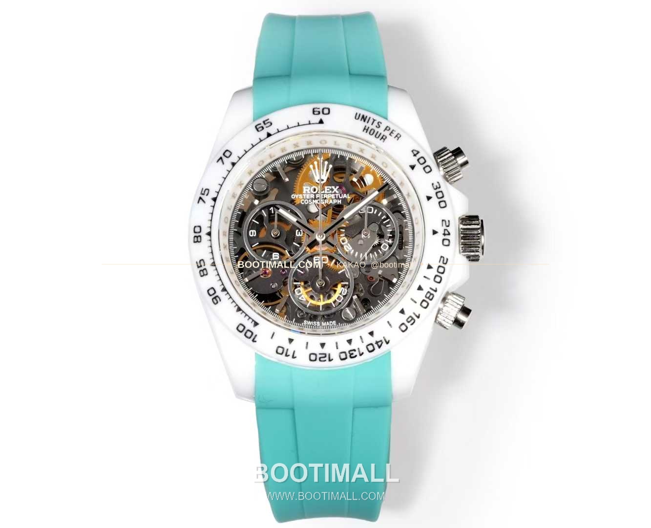 롤렉스 데이토나 러버밴드 블랙다이얼 크로노그래프 오토매틱 Rolex Daytona Rubber Strap Black Dial Chronograph Automatic 40mm 1