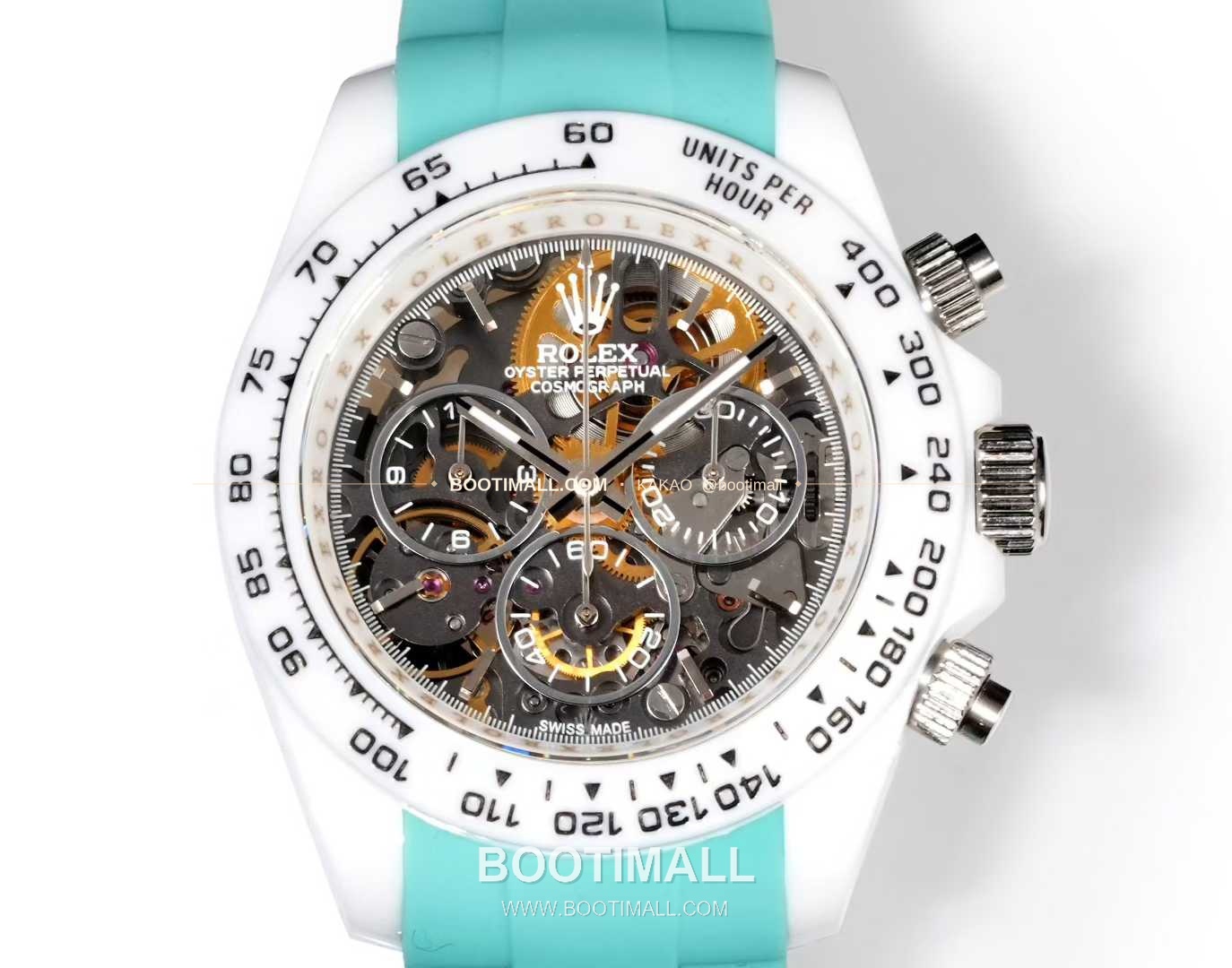 롤렉스 데이토나 러버밴드 블랙다이얼 크로노그래프 오토매틱 Rolex Daytona Rubber Strap Black Dial Chronograph Automatic 40mm 2