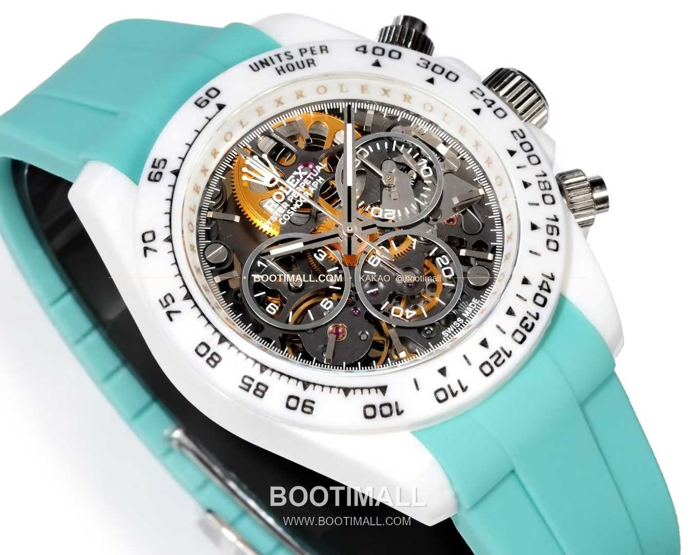 롤렉스 데이토나 러버밴드 블랙다이얼 크로노그래프 오토매틱 Rolex Daytona Rubber Strap Black Dial Chronograph Automatic 40mm 3