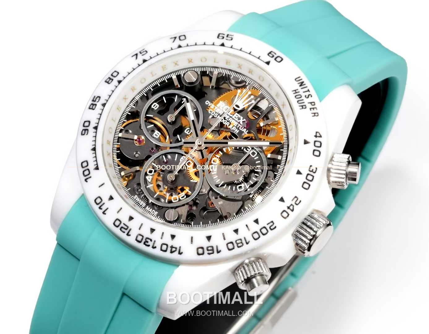 롤렉스 데이토나 러버밴드 블랙다이얼 크로노그래프 오토매틱 Rolex Daytona Rubber Strap Black Dial Chronograph Automatic 40mm 5