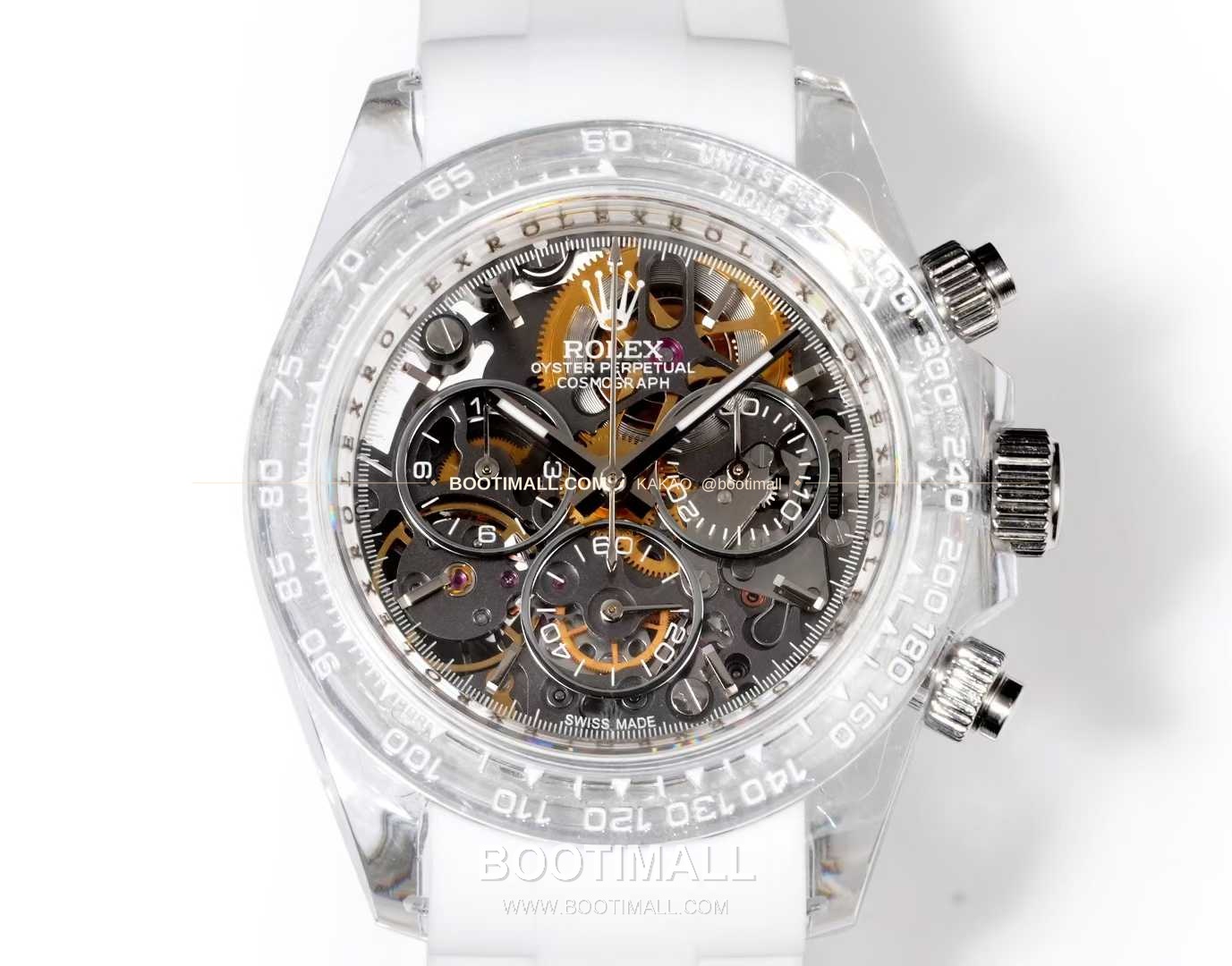 롤렉스 데이토나 러버밴드 블랙다이얼 크로노그래프 오토매틱 Rolex Daytona Rubber Strap Black Dial Chronograph Automatic 40mm 2