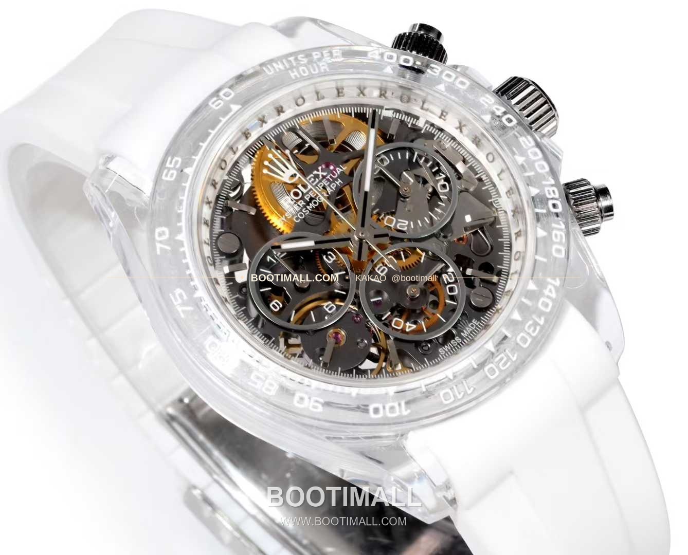 롤렉스 데이토나 러버밴드 블랙다이얼 크로노그래프 오토매틱 Rolex Daytona Rubber Strap Black Dial Chronograph Automatic 40mm 3