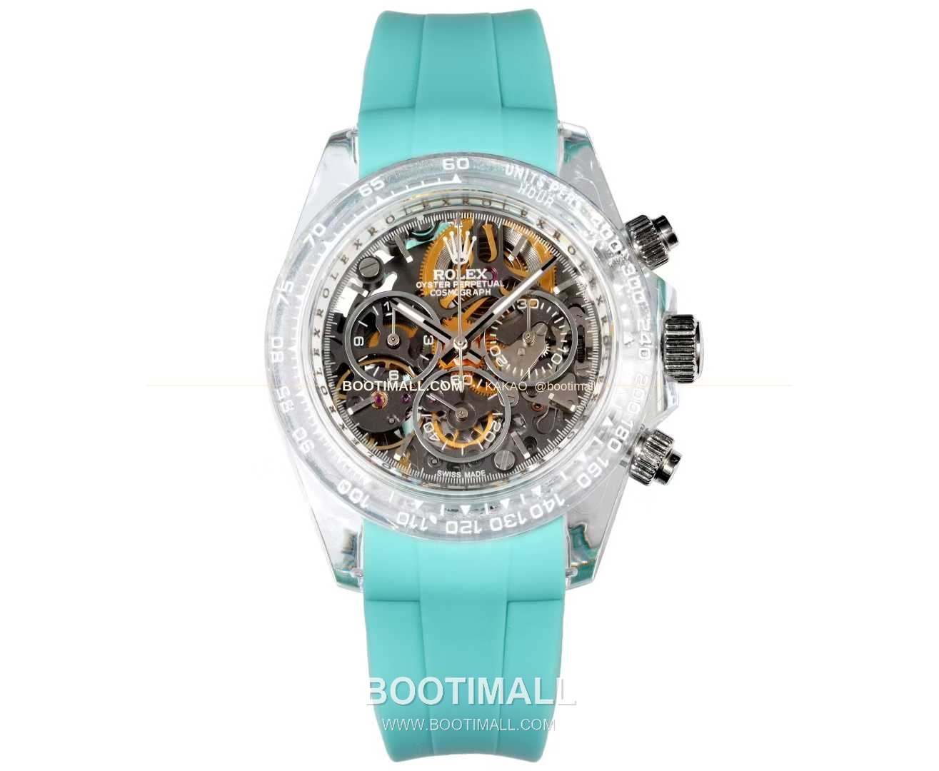 롤렉스 데이토나 러버밴드 블랙다이얼 크로노그래프 오토매틱 Rolex Daytona Rubber Strap Black Dial Chronograph Automatic 40mm 1