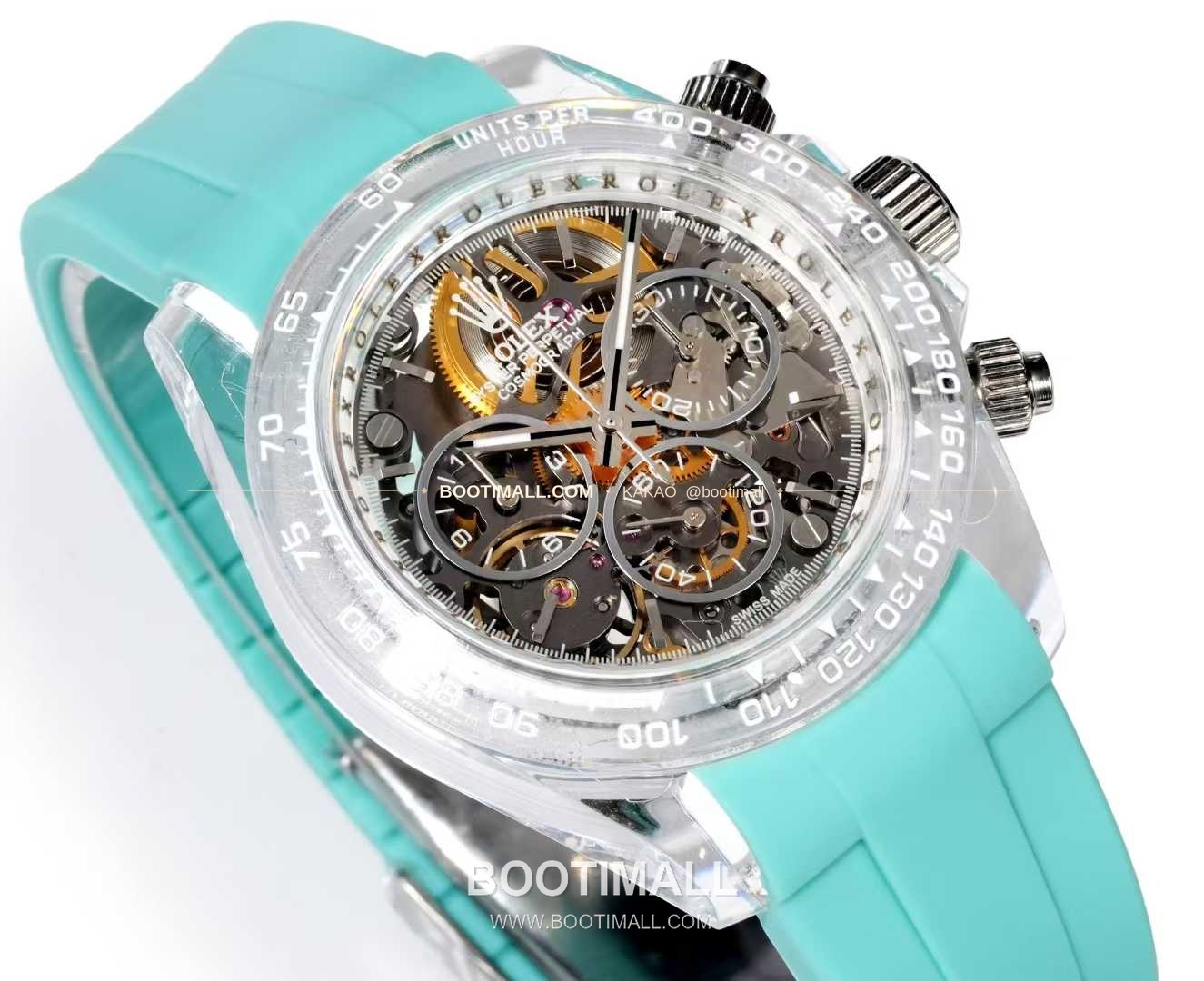 롤렉스 데이토나 러버밴드 블랙다이얼 크로노그래프 오토매틱 Rolex Daytona Rubber Strap Black Dial Chronograph Automatic 40mm 3